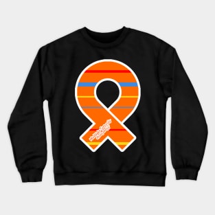 Multiple Sclerosis Awareness Ribbon Crewneck Sweatshirt